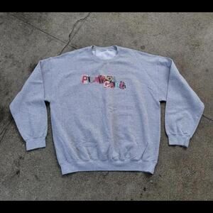 Vtg Y2k PLAYBOI CARTI Ransom Note Letters Graphic Hip Hop Rap Sweatshirt XL